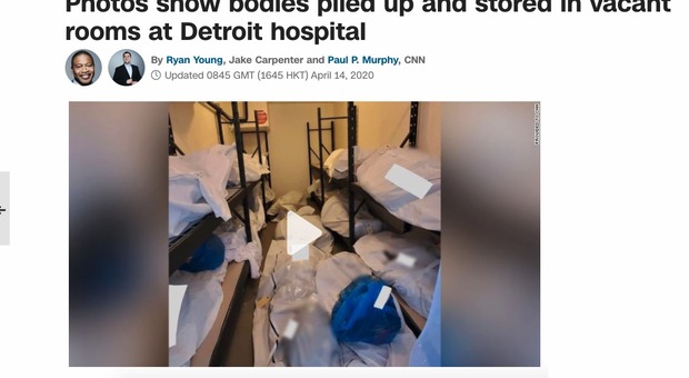 Coronavirus, corpi ammassati nelle stanze vuote in ospedale: la foto choc sconvolge gli Usa
