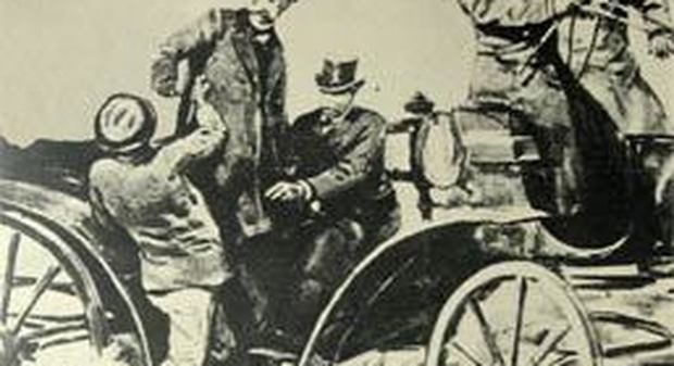 22 aprile 1897 L'anarchico Pietro Acciarito tenta di accoltellare re Umberto I