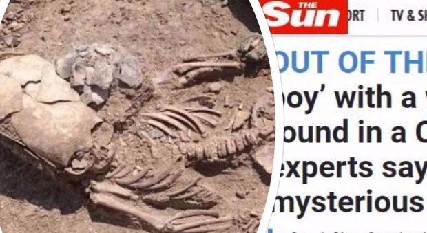 Bimbo "alieno" ritrovato in uno scavo archeologico: ecco di cosa si tratta