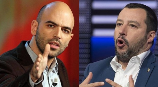 Salvini avverte Saviano: «La scorta? Sono soldi degli italiani, lui è spesso all'estero»