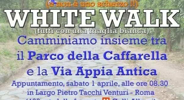 White Walk: a Roma il secondo flashmob nazionale per "camminatori"
