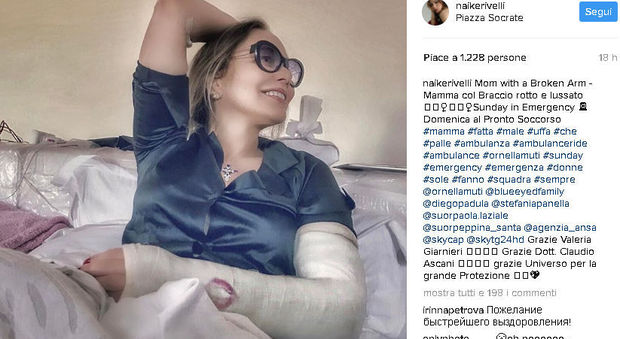 Incidente per Ornella Muti, Naike su Instagram: "Notte difficile"