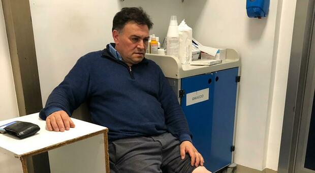 L'ex assessore Travanti al pronto soccorso dell'ospedale di Ascoli Piceno
