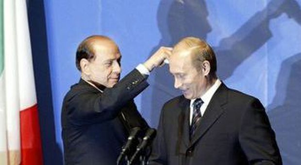 Berlusconi e Putin nel 2004