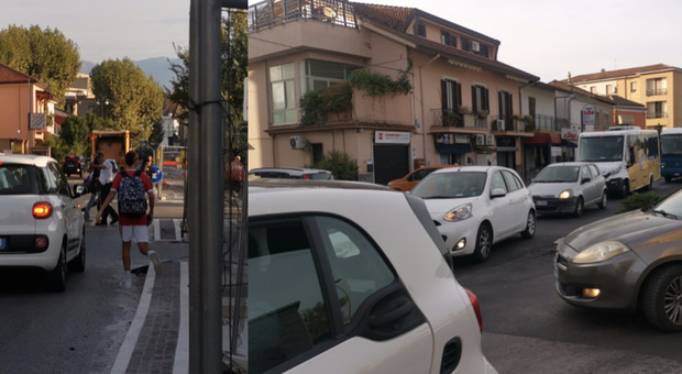 Scalo Frosinone, suona la campanella: ingorghi e parcheggi introvabili per l'ingresso a scuola