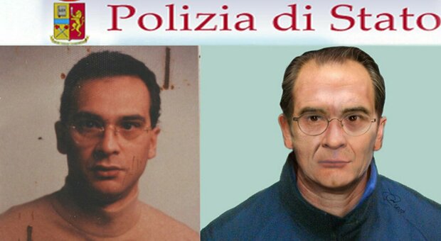 Matteo Messina Denaro a 49 anni e a lato il volto ricostruito al computer