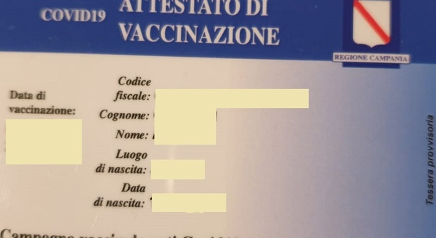 Sono 2700 i casertani con il tesserino di avvenuta vaccinazione anti Covid