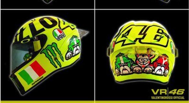 Il nuovo casco di Valentino Rossi