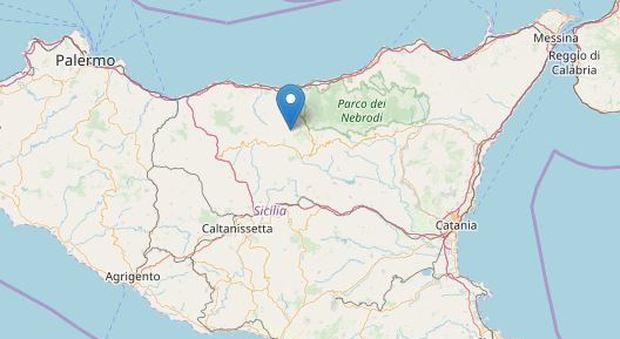 Terremoto in Sicilia, scossa di magnitudo 3.3 tra i monti Nebrodi e le Madonie