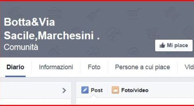 La pagina su facebook che fa riferimento al Marchesini