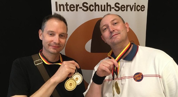 I fratelli Alexander e Daniele Agostinetti, premiati alla fiera internazionale di Wiesbaden