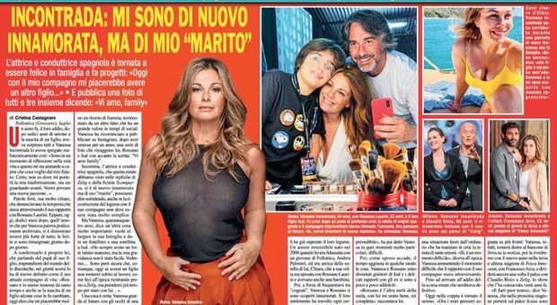 Vanessa Incontrada torna con Rossano Laurini: «Mi sono di nuovo innamorata di mio marito, vorrei un altro figlio»