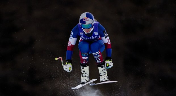 Lindsey Vonn nelle prove a Cortina