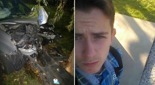 Ragazzo di 21 anni muore nella notte: schianto choc in auto contro un albero