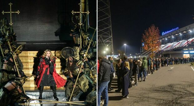 Madonna, la festa vip della Versace (con Mengoni e Zan) e il traffico paralizzato: perché il concerto a Milano è cominciato in ritardo