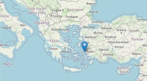 Terremoto in Grecia, due forti scosse in pochi minuti nelle isole del Dodecaneso di magnitudo 5.1 e 5.5
