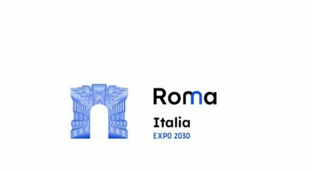 Roma, il logo di Expo 2030 svelato a Dubai: «l'arco simbolo di accoglienza, scambio e integrazione di culture diverse»