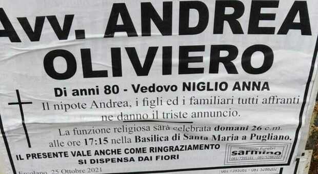 Ercolano, morto a 80 anni Andrea Oliviero è stato sindaco della Dc negli anni '80