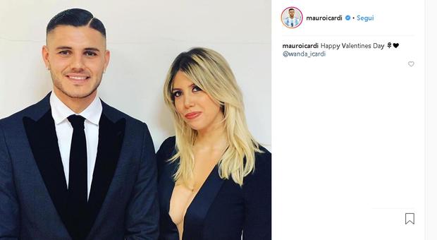 Inter, Icardi difende Wanda e pubblica foto con lei per festeggiare San Valentino