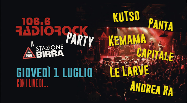 “Radio Rock: Party” l'1 luglio a Stazione Birra: i live dell'evento estivo dell'emittente romana