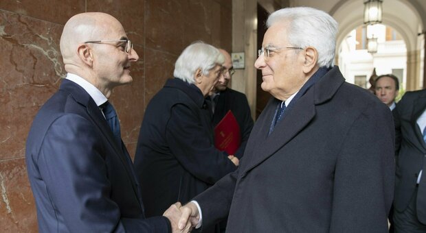 L'avvocato Fabio Pinelli con il presidente Sergio Mattarella