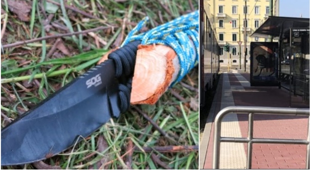 Milano, alla fermata del tram con una lancia: fermato un senza fissa dimora, portato in ospedale