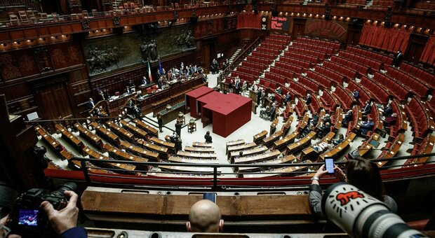 La Camera dei Deputati durante l'elezione del Presidente della Repubblica