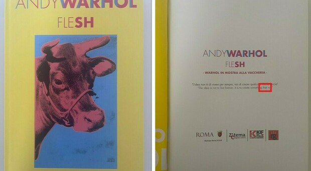 «That» diventa «thet»: l'incredibile errore alla mostra di Andy Warhol a Roma FOTO