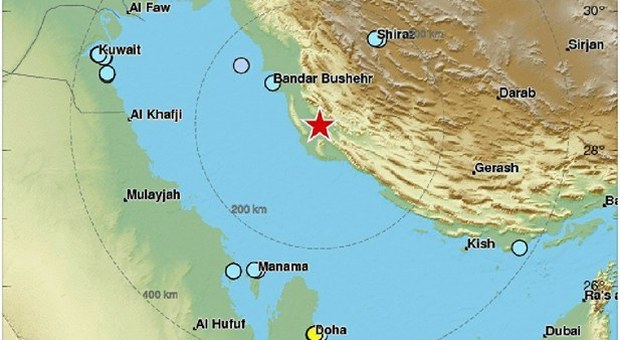 Iran, forte terremoto avvertito anche nei paesi vicini: «Paura per una centrale nucleare» (Emsc)