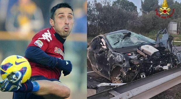 Cagliari, incidente per Andrea Cossu: l'ex calciatore sbalzato fuori dall'auto, è grave
