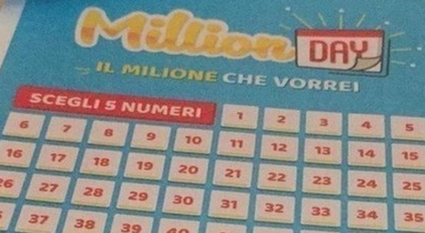 Million Day, diretta estrazione di lunedì 15 luglio 2019: i numeri vincenti
