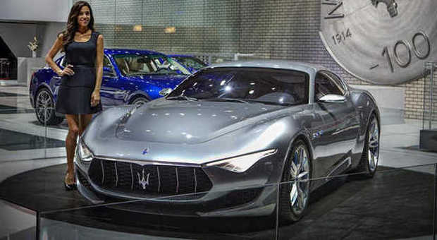 Lo stand Maserati al recente salone di Los Angeles
