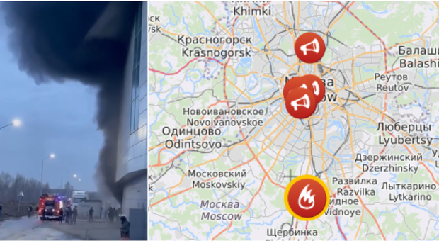 Mosca, incendio in un centro commerciale vicino Mosca: è il quinto episodio in pochi giorni