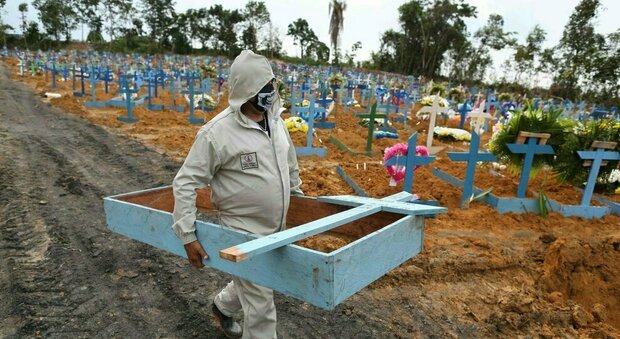 in Brasile oltre 400mila morti per covid, 100 mila in 36 giorni