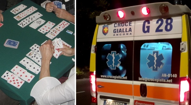 Falconara, “infortunio” al torneo di burraco: donna di 65 anni cade e finisce in ospedale