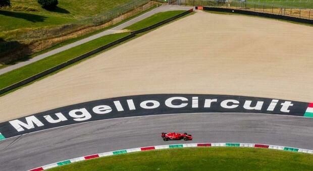 La Ferrari di Charles Leclerc al Mugello