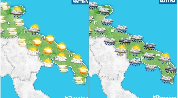 Weekend di maltempo anche in Puglia: arrivano pioggia e freddo. Ecco le previsioni meteo