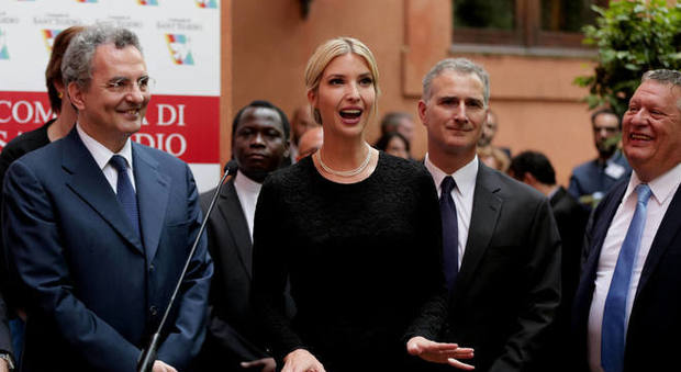 Trump a Roma, Ivanka a Sant'Egidio: «E' tutto molto bello»