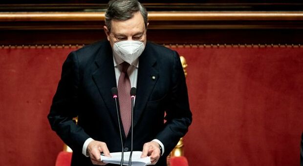 Draghi al Senato: Responsabilità verso Europa, spendere bene e con onestà