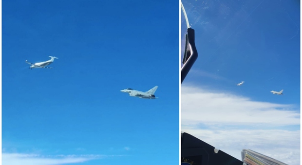 Aereo olandese diretto a Roma perde i contatti radio, due Eurofighter lo intercettano: cosa è successo FOTO