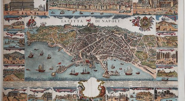 «Napoli Map Fair», in mostra una rarissima pianta della città del '600