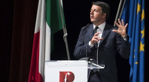 Renzi contestato a Pesaro da militanti della Lega e movimento No Trivelle