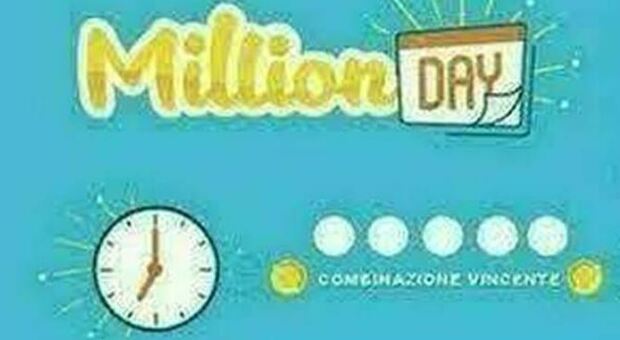 Million Day, estrazione dei numeri vincenti di oggi lunedì 25 ottobre