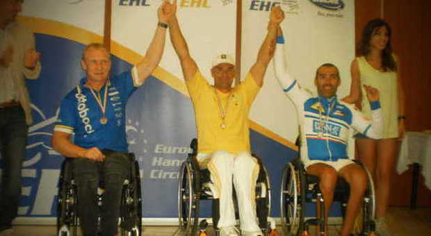 Sport disabili, Cratassa è ancora d'oro Exploit agli Europei di handbike