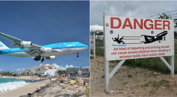 Saint Martin, dove gli aerei sfiorano la spiaggia: bagnante ignora i divieti e muore per lo spostamento d’aria Video