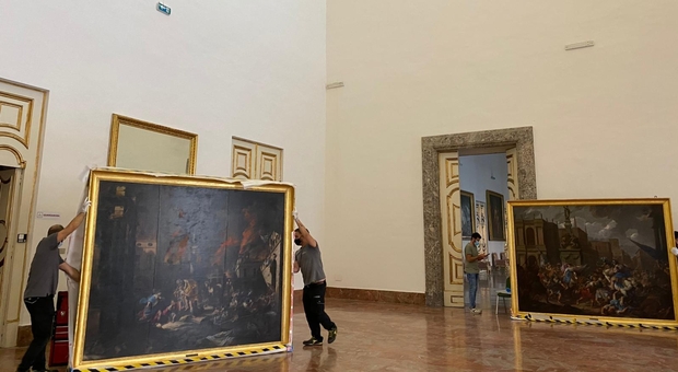 Reggia di Caserta, cinque quadri tornano «a casa» dopo il restauro