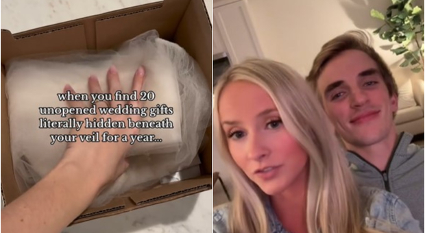 Coppia trova regali di nozze dopo un anno dal matrimonio: li avevano dimenticati (mai aperti) in una scatola