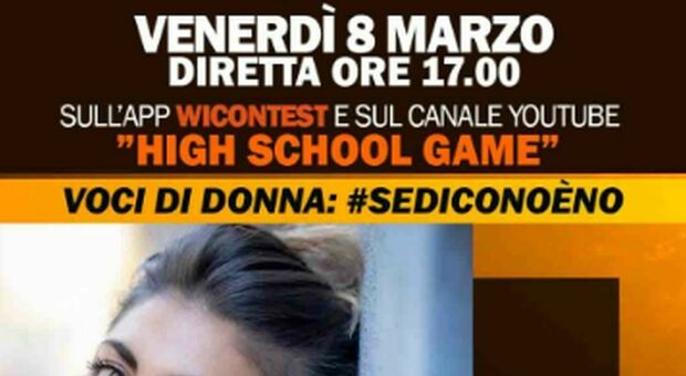 8 marzo, High School Game lancia l’hashtag #SeDicoNoèNo: contest contro Violenza sulle Donne per Istituti Superiori