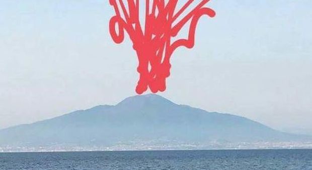 Il romanista Fazio «infiamma» la volata Champions: foto del Vesuvio in eruzione