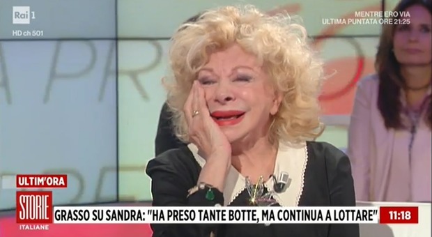 Sandra Milo a Storie Italiane: «Avevo pensato di uccidermi, ma non mi sono arresa»